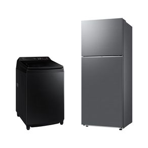 Lavadora Smart Samsung Digital Inverter WA17CG Black 17kg 127V + Geladeira Samsung TMF RT38DG6120S9FZ SmartThings 391L Inox Look Bivolt Combo