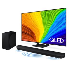 Smart Big TV 85" QLED 4K 85Q70D 2024 + Soundbar HW-Q800D Combo