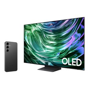 Celular Samsung Galaxy S24+ 256GB Preto + AI TV 55" OLED 4K 55S90D 2024 Combo